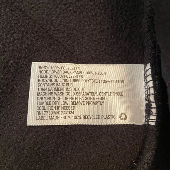 JoyLab black teddy zip up hooded jacket - Picture 8 of 11